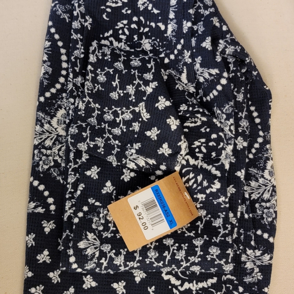 Lucky Brand Jeans thermal women's top XL NWT - Picture 2 of 6